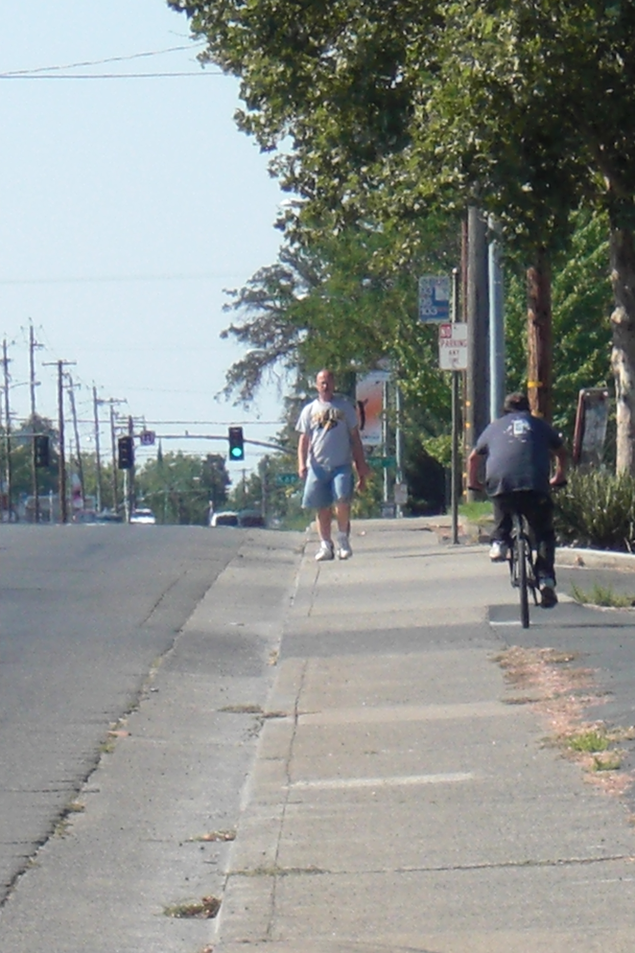 Pedestrian and Bike Conflict